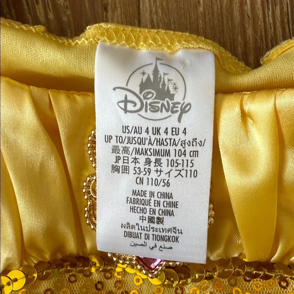 Disney Parks Princess Belle dress up Costume Dress size 4